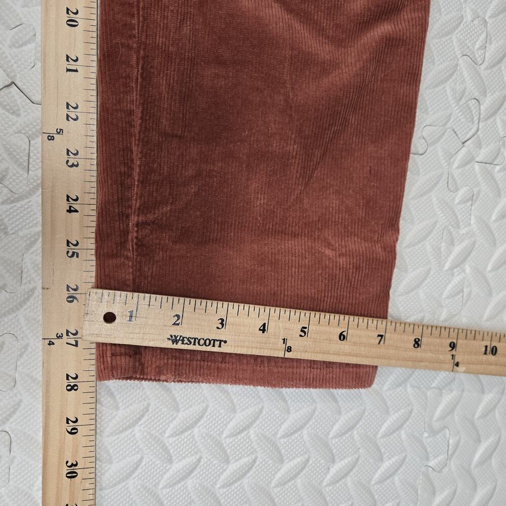 Anthropologie Pilcro The Wanderer Corduroy Pants 26 Womens Sedona Red Distressed - Picture 14 of 15